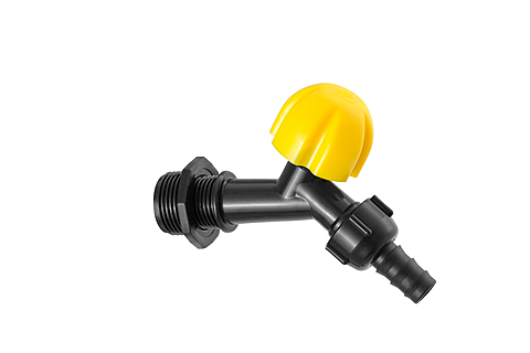 TORNEIRA PARA JARDIM PRETA/AMARELA 