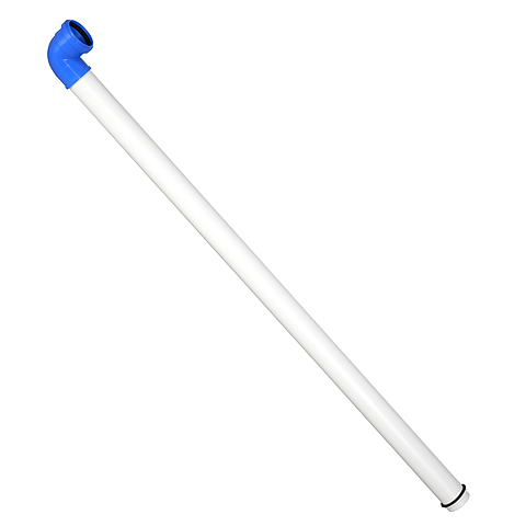 TUBO DESCARGA COM JOELHO AZUL 