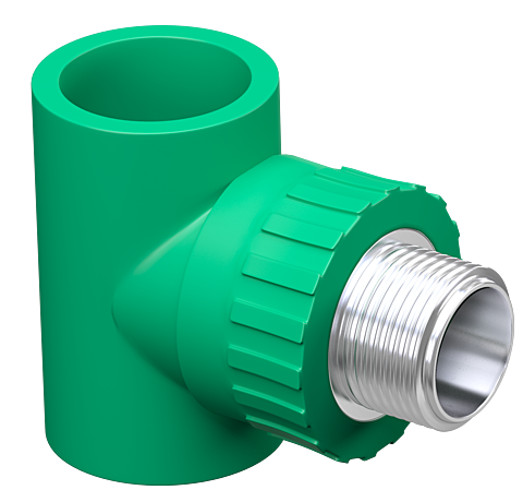 TÊ 90° F/M/F COM INSERTO METÁLICO PPR